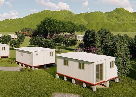 Prefabricado Fordable Portátil Shelter de Emergência / Light Steel Frame House Granny Flat