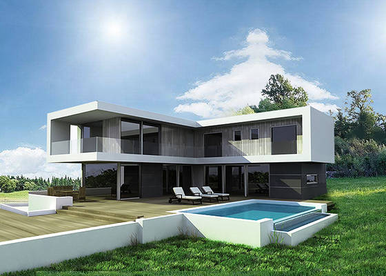 Luxury Prefabricated Light Steel Villas House Quickly To Assemble On Site