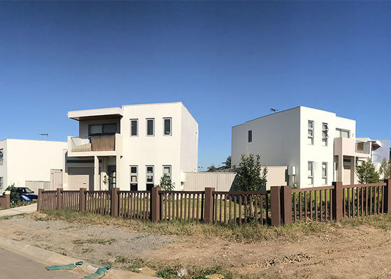 Design personalizado e montagem fácil Quadro de aço leve Casas pré-fabricadas, vilas e casas de cidade