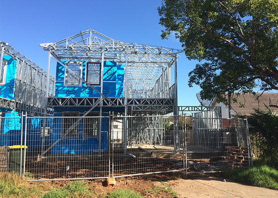 Casa de Aço Leve Pré-Fabricada Econômica Moderna de Cor Branca DEEPBLUE Steel Framing