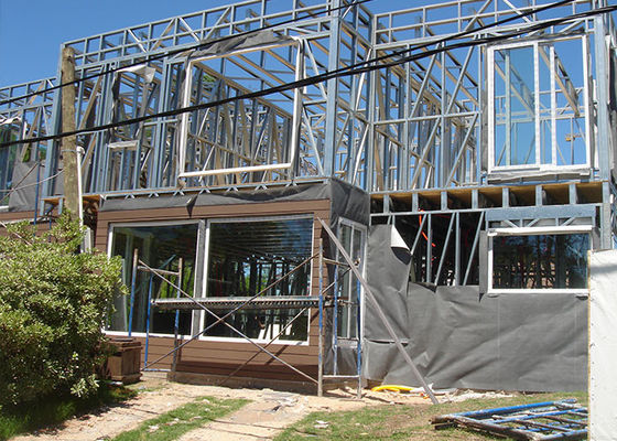 Quadro de aço leve pré-fabricado móvel de 2 andares casas modulares apartamento para venda Uruguai Projeto