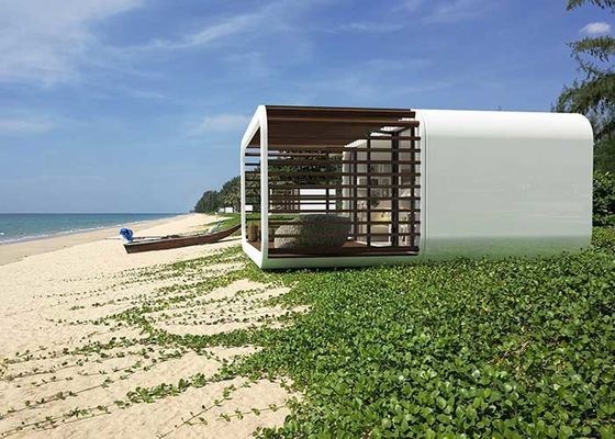 Casa da Maçã Prefabricada Portas de Correr de Alumínio Casas Modulares Prefabricadas com Estrutura de Aço
