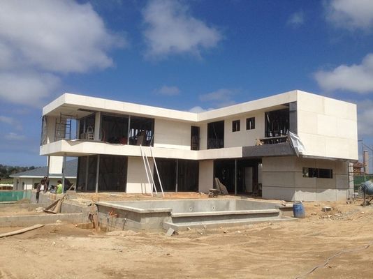 4 quartos, casa moderna de aço leve de 2 andares, pré-fabricada, casa unifamiliar.