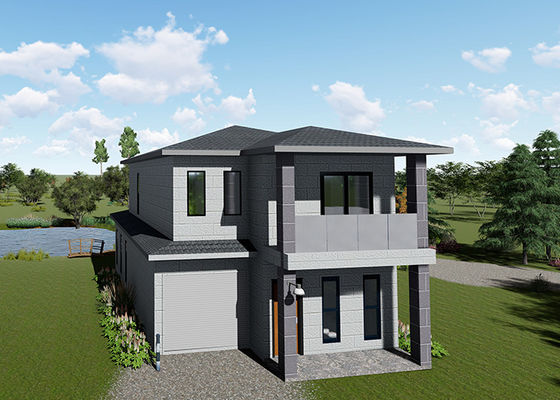 Casas Móveis Fortes Casas Residenciais de Aço A Nova Villa de Luxo de 2 Andares