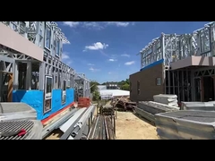 Economia energética Casa pré-fabricada a preços acessíveis Estrutura de aço Vila emolduramento placa inferior