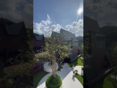 Kit de casa pré-fabricada com estrutura de aço leve Casa modular para férias e acampamentos