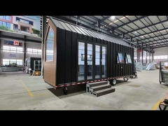 EU/AU/USA Standard Prefabricated Modular Home Kit Mini House On Wheels Com Três Quartos
