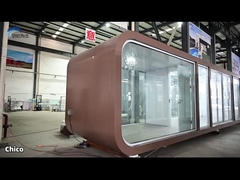 Quadro de aço de calibre leve Casas modulares pré-fabricadas Escritório de jardim com janelas de vidro duplo