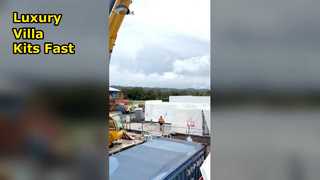 kits de casa com painéis casa pré-fabricada villa de luxo